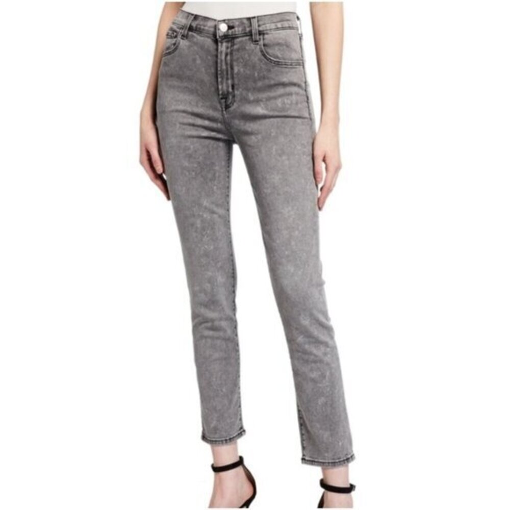 J Brand Ruby Cigarette Jeans Infidelity Gray Wash Denim High Rise Size 28